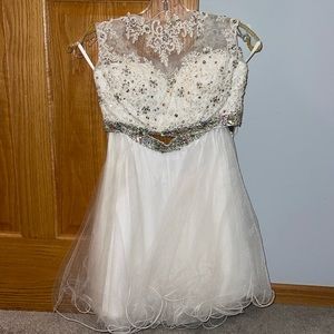 White Formal 2 piece dress